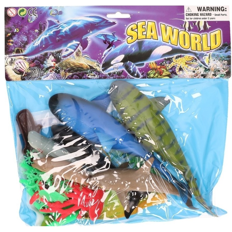 Zeedieren/oceaan dieren speelgoed 12-delig