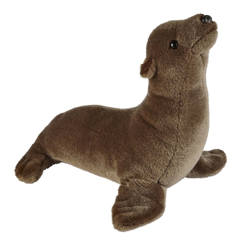 Zeeleeuwen speelgoed artikelen zeeleeuw knuffelbeest bruin 37 cm
