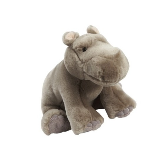 Zittende nijlpaard knuffel 18 cm