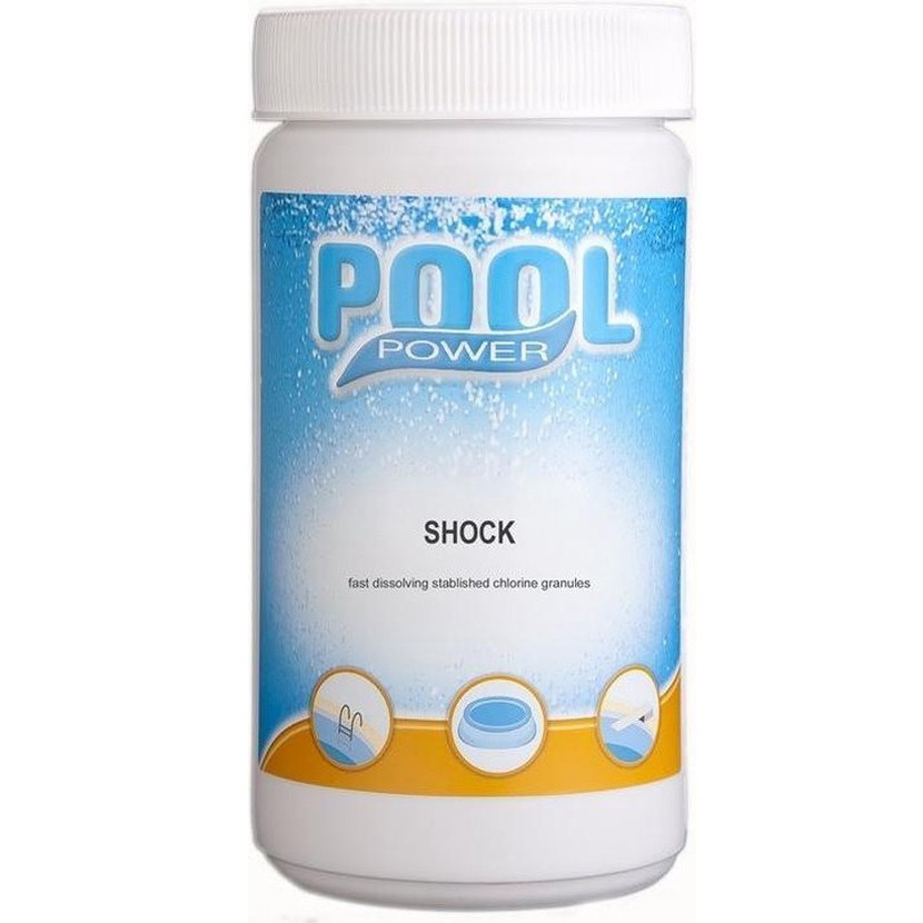 Zwembad onderhoud Pool Power Shock chloor granulaat 1 KG
