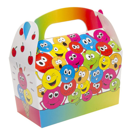 12x Treat boxes with smiling faces