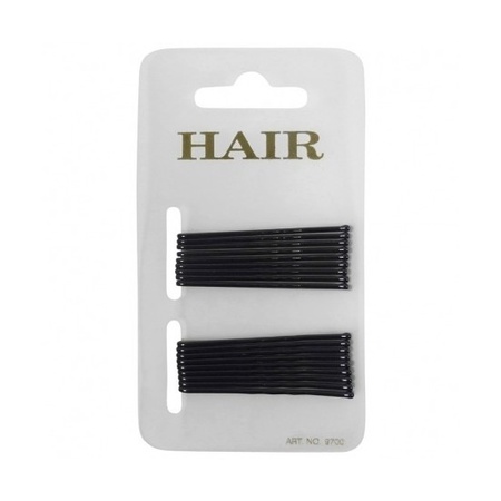 18 black hair pins