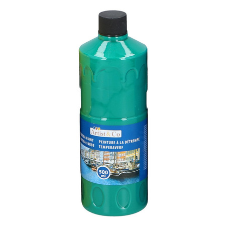 6x Acrylic paint / tempera paint bottle 6 colors 500 ml