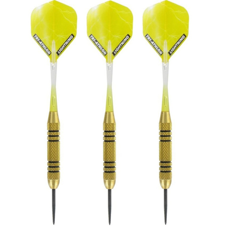 1x Set of 3 darts Speedy Yellow Brass 23 grams