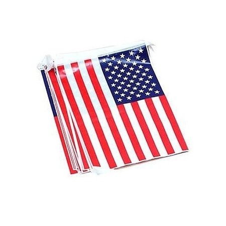 2x USA stars and stripes bunting