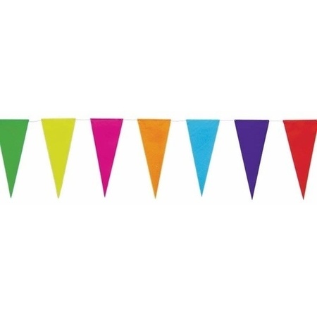 2x Colored paper bunting 10 meter