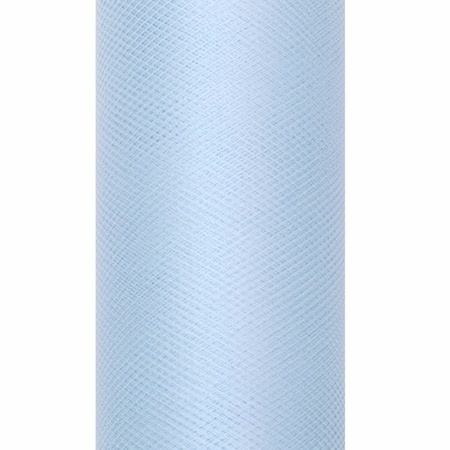 2x Light blue tulle 0,50 x 9 meter