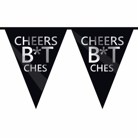 3 x Cheers Bitches bunting 10 m