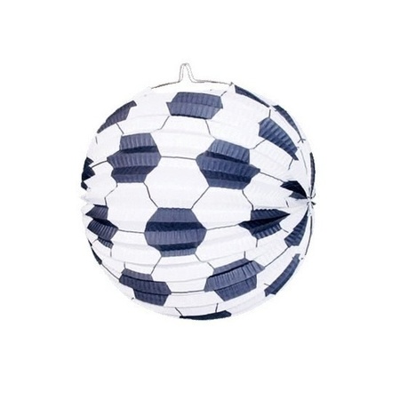 3x Football lantern 24 cm