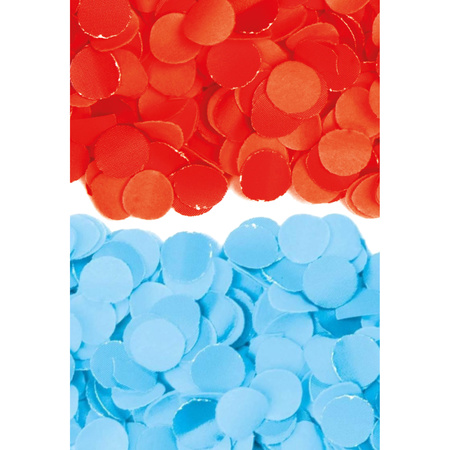 600 gram red and blue party paper confetti mix