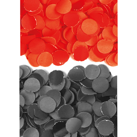 600 gram black and red party paper confetti mix