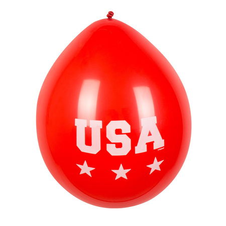 6x Amerika USA ballonnen 25 cm 