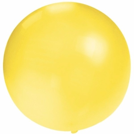 6x Big balloon 60 cm yellow