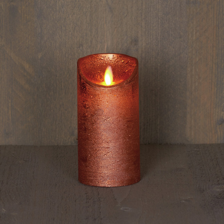 Anna Collection LED candle - copper - 15 cm - moving flame