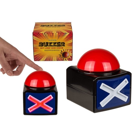 Button buzzer with light and sound 11 cm