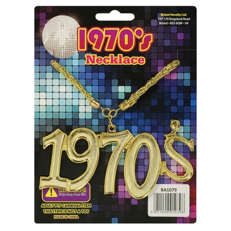 Disco seventies necklace - 70-er theme- carnaval