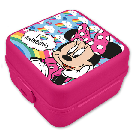 Disney Minnie Mouse lunch box set for children - 3 pieces - pink - incl. gym bag/school bag