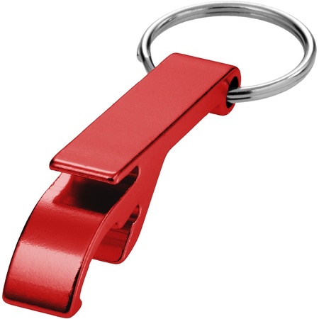 Bottle opener keychains red 6 cm
