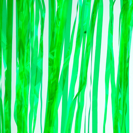 Green transparent door curtain 200 cm