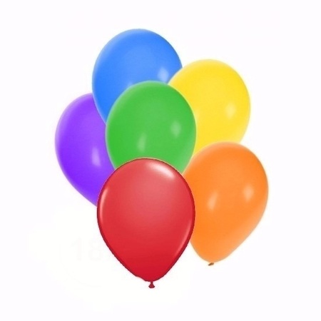 Gekleurde party ballonnen 18 stuks