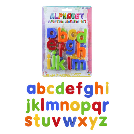 2x setjes Magnetische gekleurde alfabet speelgoed letters en cijfers 52 stuks 4 cm