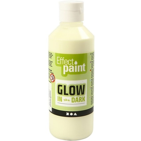 Yellow glow in the dark paint 250 ml