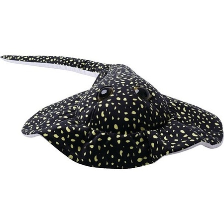 Big plush black sting ray fish cuddle toy 110 cm