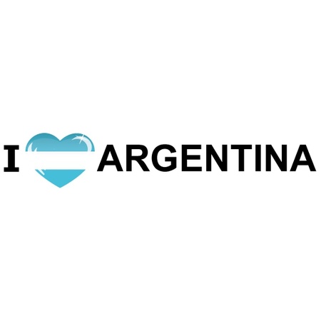 Landenvlag Argentinie + 2 gratis stickers