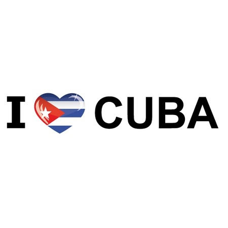 Landenvlag Cuba + 2 gratis stickers