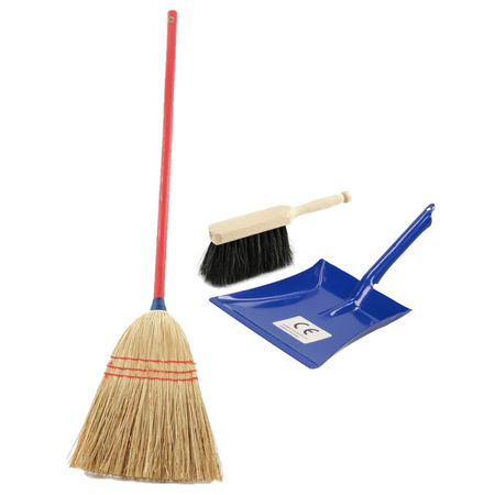 Childrens cleaning set 3-pieces blue