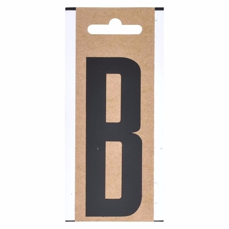 Letter sticker B black