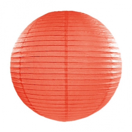 Luxurious orange paper lantern 35 cm