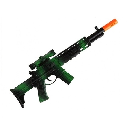 Marinier/militair speeldgoed verkleed wapens machinegeweer 