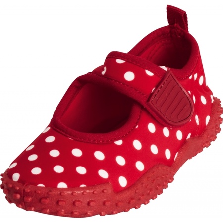 Aquashoes red with dots for girls