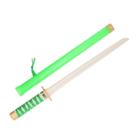 Ninja vechters zwaard verkleed wapen groen 65 cm 