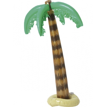 Inflatable tropical set palmtree and monkey