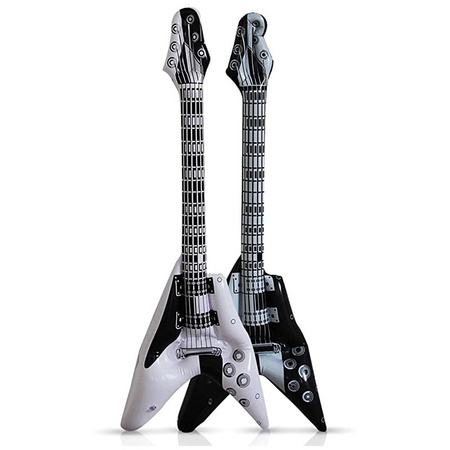 Kruger - Inflatable gitars set of 6x - Black and white