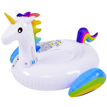 Inflatable swimming pool air bed animals ride-ons unicorn   132 x 110 x 87 cm