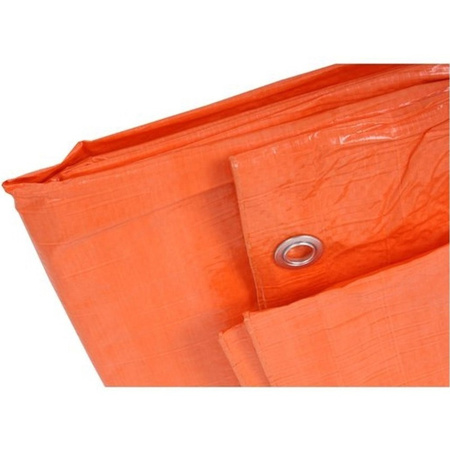 Oranje afdekzeil / dekzeil 6 x 10 meter
