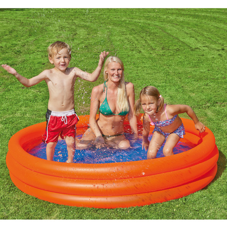 Orange inflatable swimming pool 157 x 28 cm toys