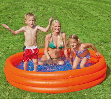 Orange inflatable swimming pool 175 x 31 cm toys