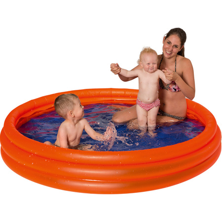 Orange inflatable swimming pool 175 x 31 cm toys