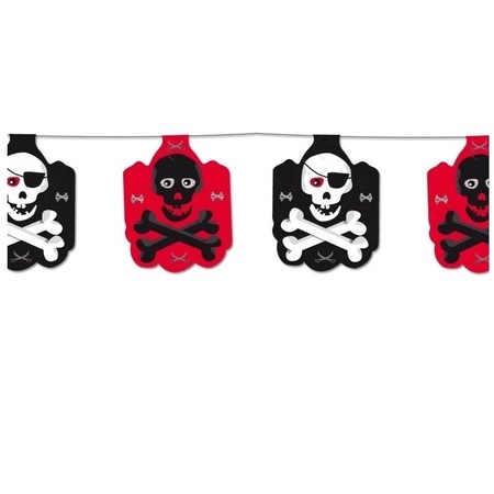 Pirate flagline black/red