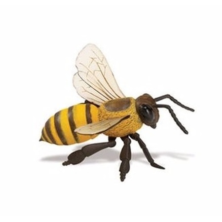 Plastic insecten/dieren speelgoed figuur honingbijen van 14 cm