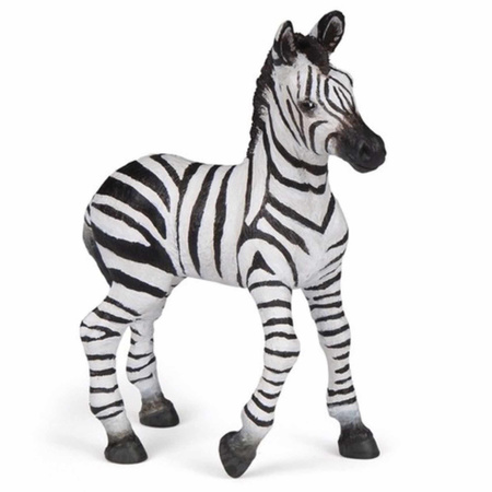 Plastic  toy baby zebra 9 cm
