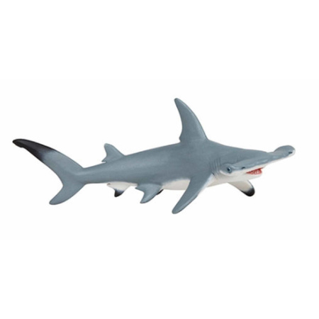 Plastic toy hammerhead shark 17 cm