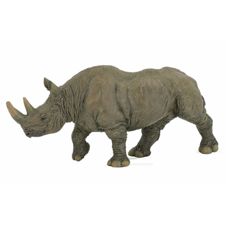 Plastic toy black rhino 5 cm