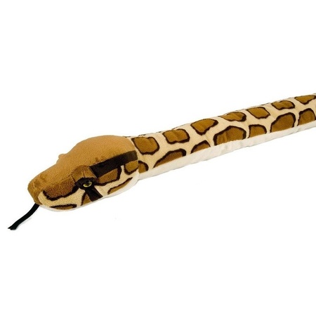 Pluche birmese python slang knuffel 137 cm