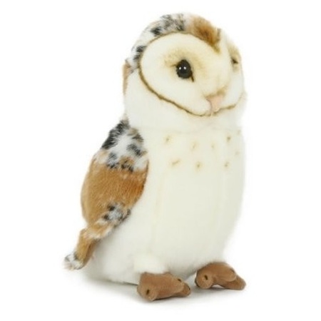 Plush barn owl bird sof toy/cuddle 20 cm