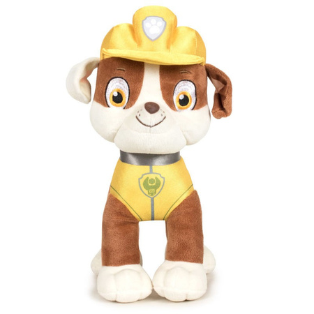 Paw Patrol soft toys set of 2x caracters Rubble and Marshall 27 cm